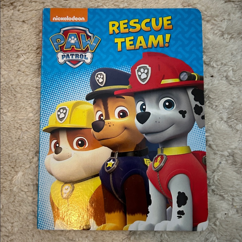 Paw Patrol Rescue Team Book